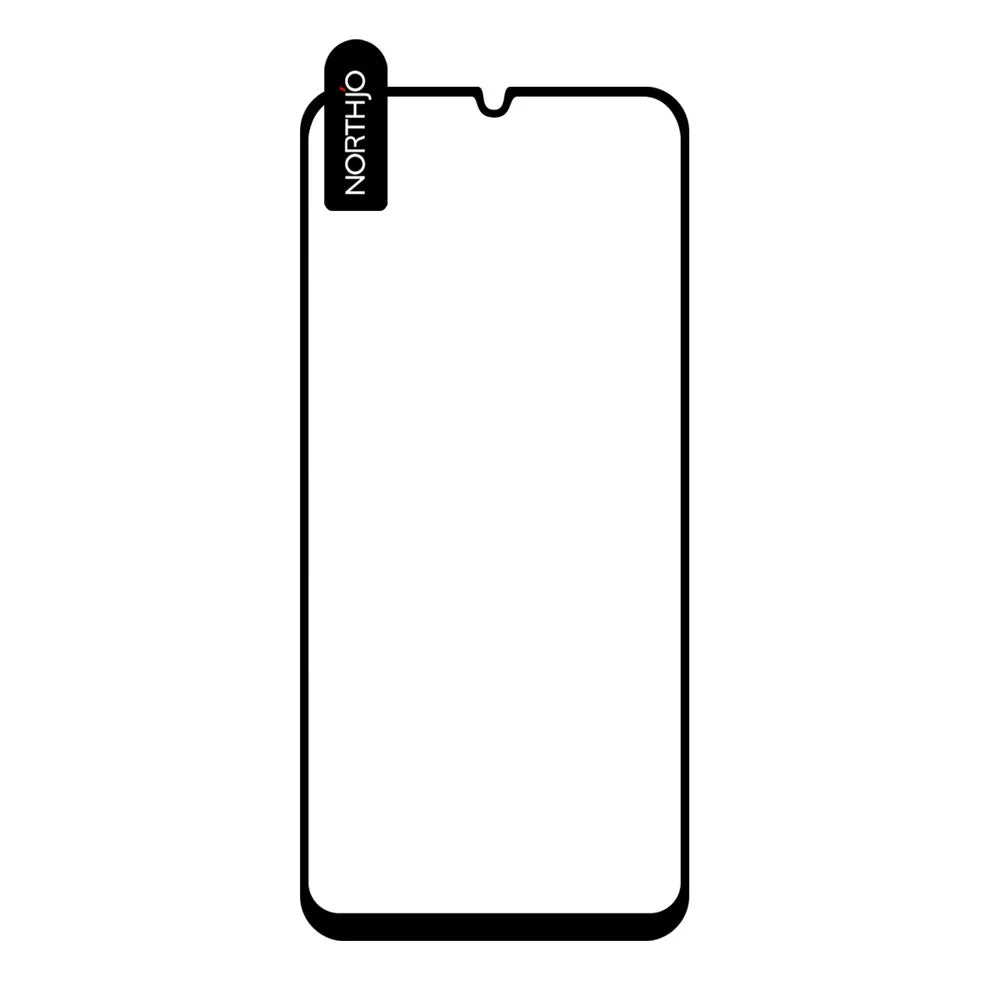 NORTHJO A+ For Samsung	Galaxy A27 5G Full Screen Protector High Aluminum-Silicon Film 0.3mm 2.5D Black Edge Silk Printing - 3
