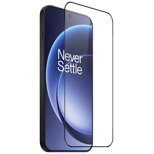 NORTHJO A++ For OnePlus 15 5G Full Screen Protector Silk Printing Full Glue High Aluminum-Silicon Glass Film Support Fingerprint Unlock  - Black - 2