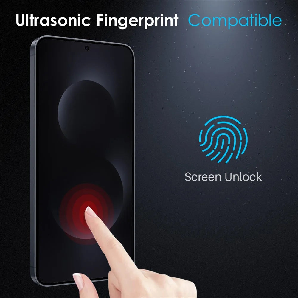 NORTHJO A++ For Samsung Galaxy S26 Anti-Spy Tempered Glass Full Screen Protector 2.5D 0.15mm Support Fingerprint Unlock - 3