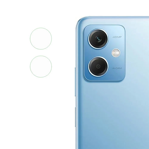 1 Set For Xiaomi Redmi Note 12 5G (China) Explosion-Proof Ultra Clear Rear Lens Protector Flexible Soda-Lime Glass Phone Back Lens Film - 1