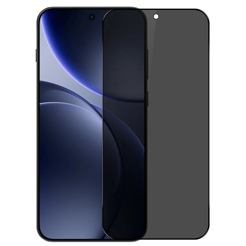NORTHJO A++ For Oppo Find X9 5G 28 ° Privacy Full Screen Protector Fingerprint Unlock High Aluminium-Silicon Film 0.15mm 2.5D Full Glue Silk Printing - 1