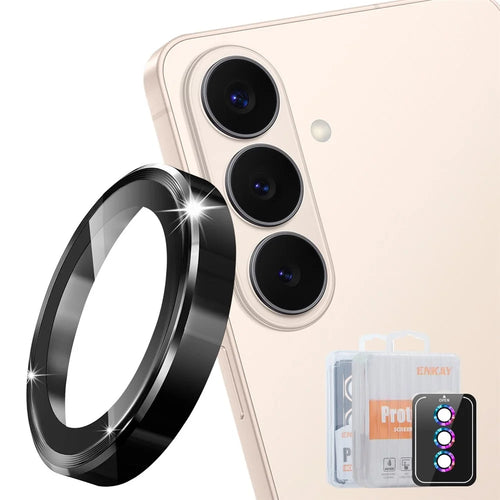 ENKAY HAT PRINCE For Samsung Galaxy S26 Camera Lens Protector  Metal Ring Lens Film - Black - 1