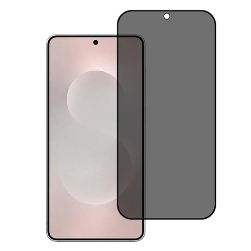 For Samsung Galaxy S26 Full Screen Protector Silk Printing Full Glue Anti Spy Tempered Glass Film (Fingerprint Unlock) - 1
