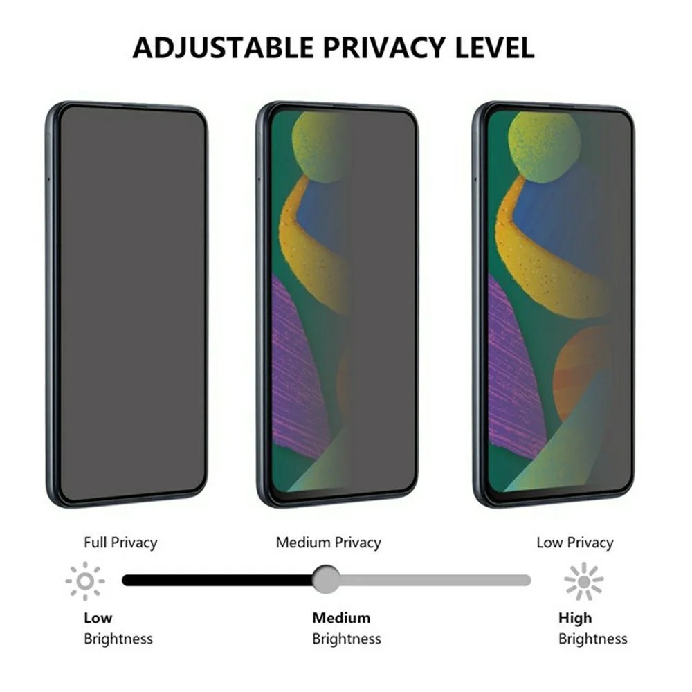 For Samsung Galaxy S26 Tempered Glass 180 Degree Anti-Peep Film Full Glue Full Screen Protector Support Fingerprint Unlock - 3
