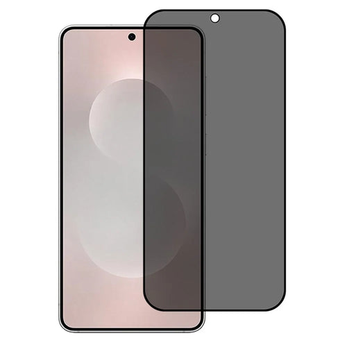 For Samsung Galaxy S26+  /  S25 Edge Tempered Glass Screen Protector Full Glue Black Edge 360° Anti-Spy Fingerprint Unlock - 1