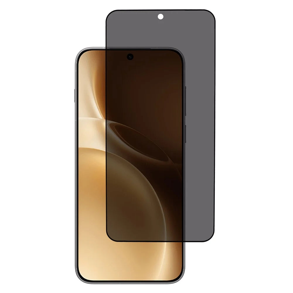 For vivo X300 5G Anti Spy Privacy Screen Protector 2.5D Arc Edge Full Glue Full Cover High Aluminium-silicon Glass Film (Fingerprint Unlock) - 1