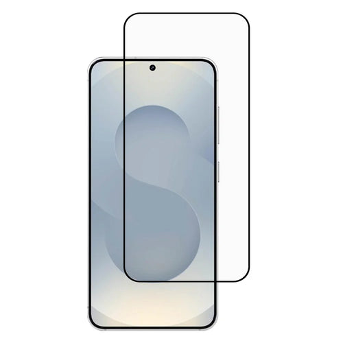 For Samsung Galaxy S26 Full Screen Protector Full Glue Arc Edge HD High Aluminium-silicon Glass Film with Black Silk Print Edge (Fingerprint Unlock) - 1