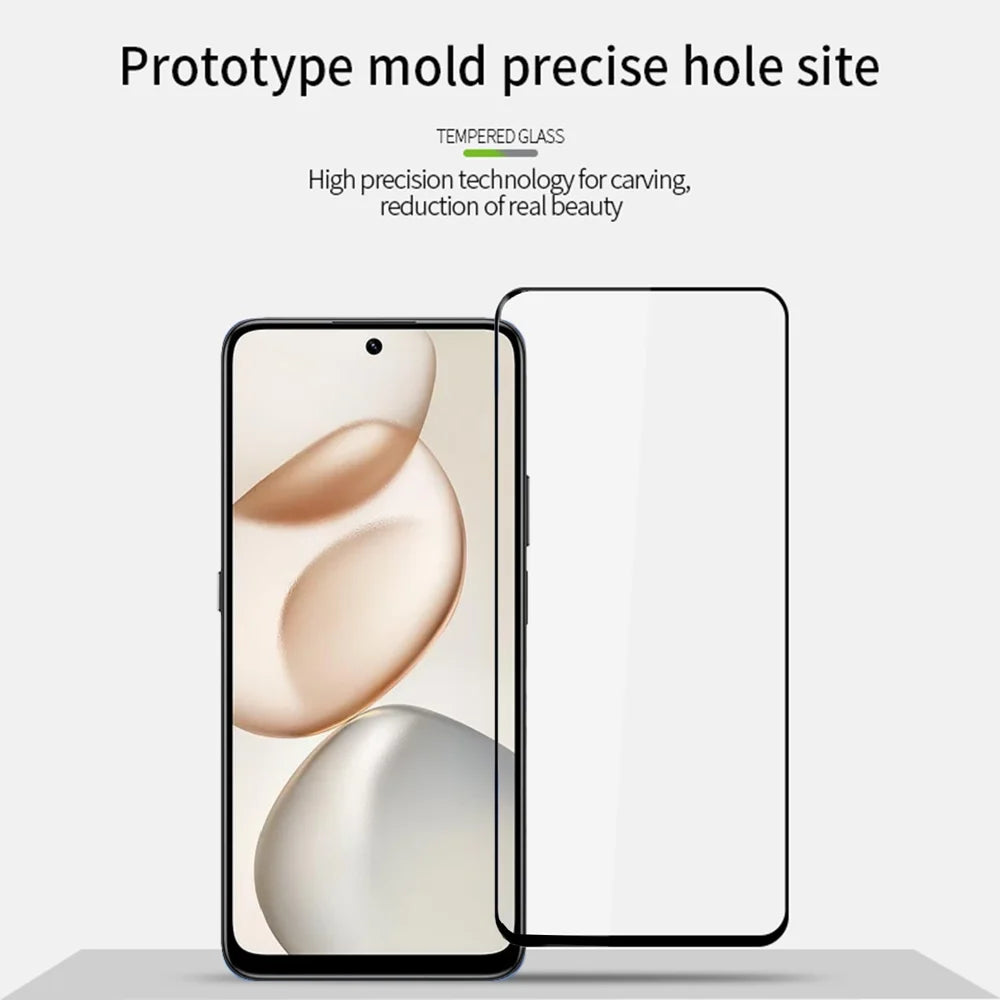 MOFI For Honor 400 Smart 4G / Honor 400 Smart 5G Screen Protector  9H Full Glue Full Coverage High Aluminum-Silicon Glass Film - Black - 3