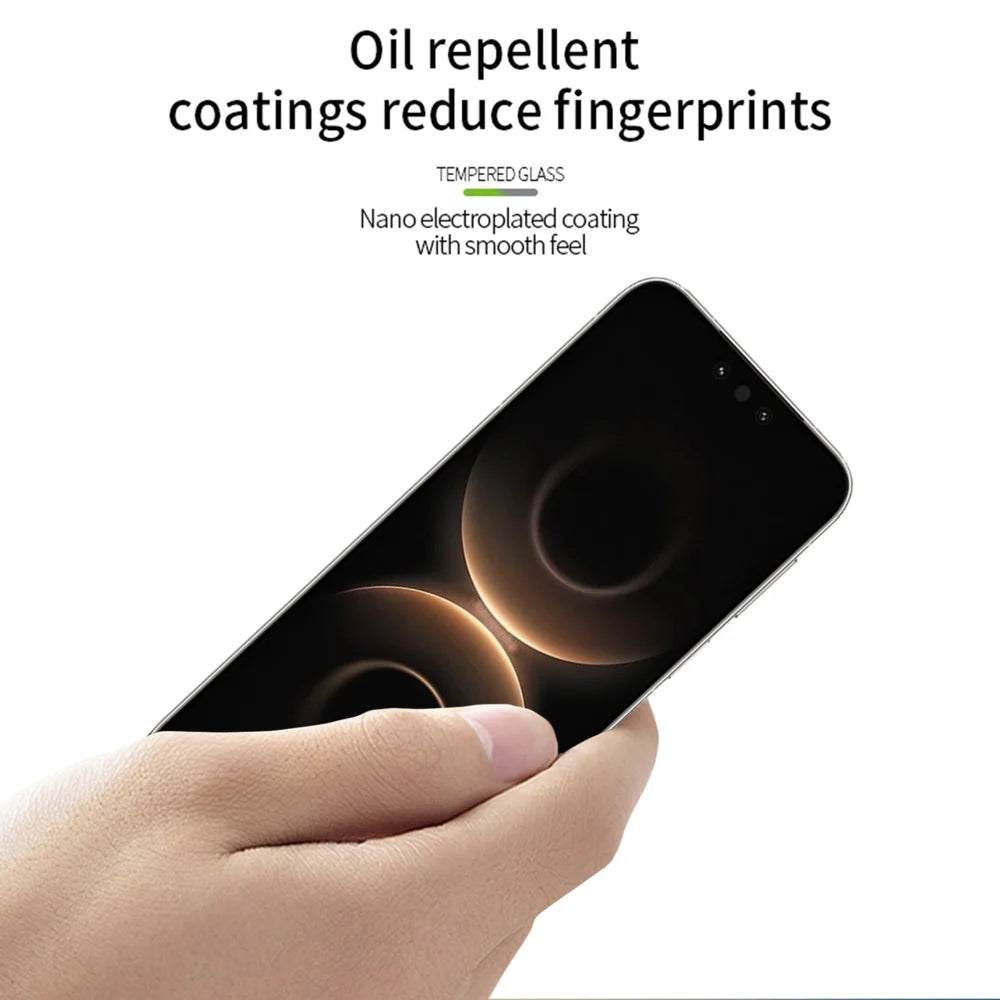 MOFI For Huawei Mate 80 Pro / Huawei Mate 80 Screen Protector  9H Full Glue Full Coverage High Aluminum-Silicon Glass Film - Black - 4
