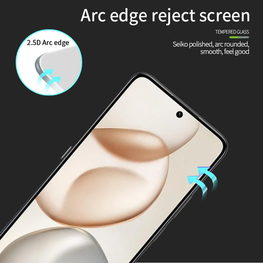 PINWUYO For Honor 400 Smart 5G / Honor 400 Smart 4G Tempered Glass Film  JK Series-2 9H Full Screen Protector - Black - 2