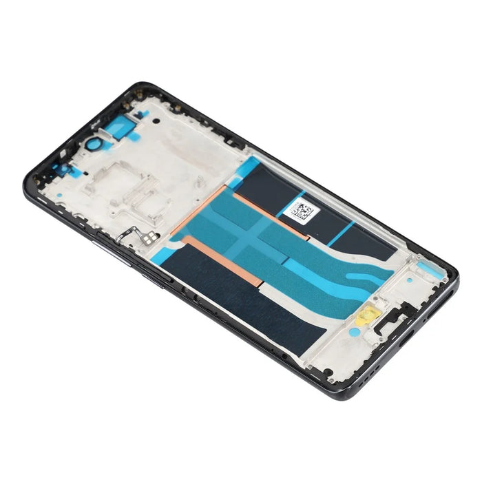 For Realme 12 Pro 5G / 12 Pro+ 5G Middle Plate Frame Repair Part (A-Side) (without Logo) - Black - 4