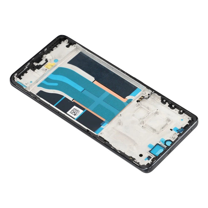 For Realme 12 Pro 5G / 12 Pro+ 5G Middle Plate Frame Repair Part (A-Side) (without Logo) - Black - 5
