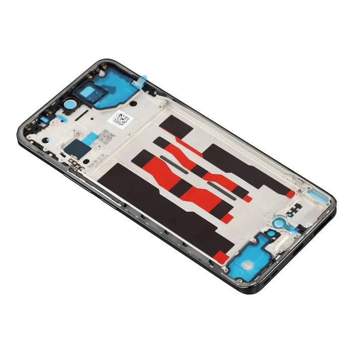 For Oppo Reno12 5G (Global) Middle Plate Frame Repair Part (A-Side) (without Logo) - Black - 4
