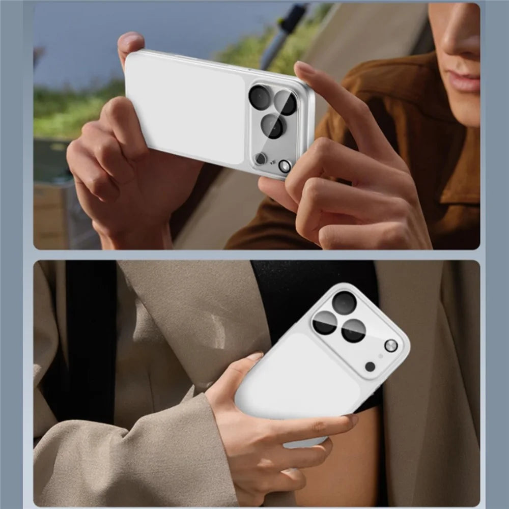 For iPhone 17 Pro Camera Lens Protector Black Ring Silk Printing Tempered Glass Acrylic Lens Film - 6