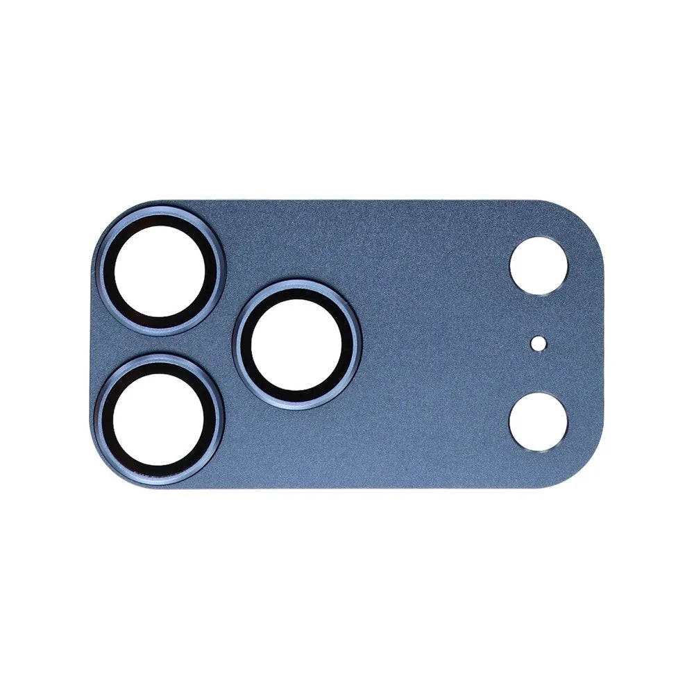 For iPhone  17 Pro Max Camera Lens Protector Aluminum Alloy Metal Frame + Tempered Glass Lens Film - Blue - 2