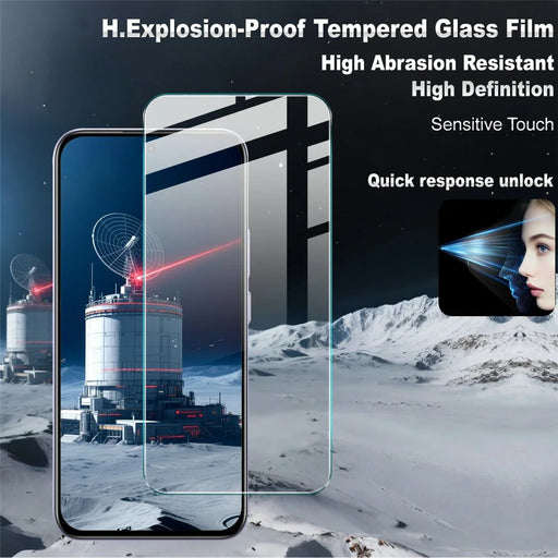 IMAK H Series For Realme C85 Pro 4G / vivo Y600 Pro 5G Screen Protector Tempered Glass Film (Not Complete Coverage) (Fingerprint Unlock) - 2