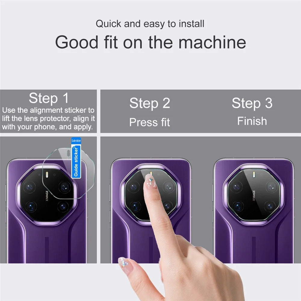 IMAK For Huawei Mate 80 RS Ultimate Full Coverage Camera Lens Protector Slim Tempered Glass Lens Film - 4