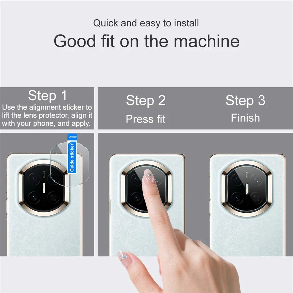 IMAK For Huawei Mate X7 Full Coverage Camera Lens Protector Slim Tempered Glass Lens Film - 4