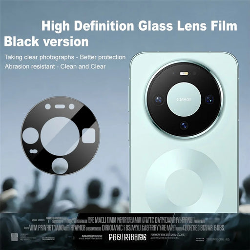 IMAK For Huawei Mate 80 / Mate 80 Pro Camera Lens Protector Tempered Glass HD Clear Full Cover Lens Film (Black Version) - 2