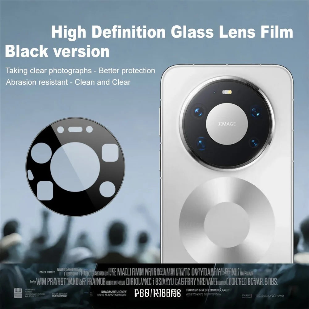 IMAK For Huawei Mate 80 Pro Max Camera Lens Protector Tempered Glass HD Clear Full Cover Lens Film (Black Version) - 2