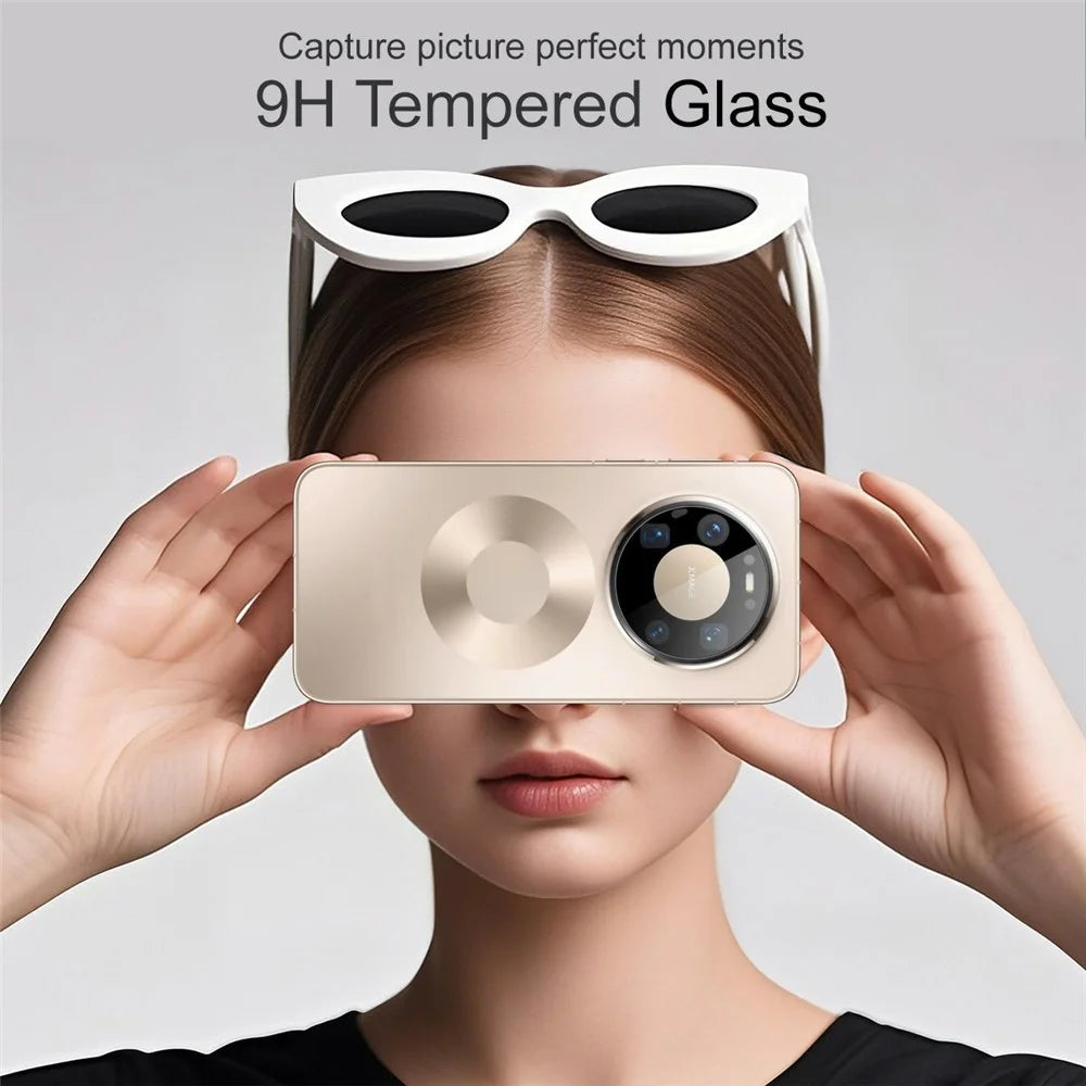 IMAK For Huawei Mate 80 Pro Max Camera Lens Protector Tempered Glass HD Clear Full Cover Lens Film (Black Version) - 3