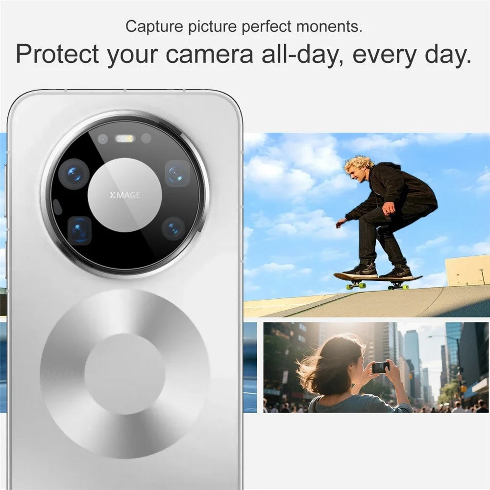 IMAK For Huawei Mate 80 Pro Max Camera Lens Protector Tempered Glass HD Clear Full Cover Lens Film (Black Version) - 5