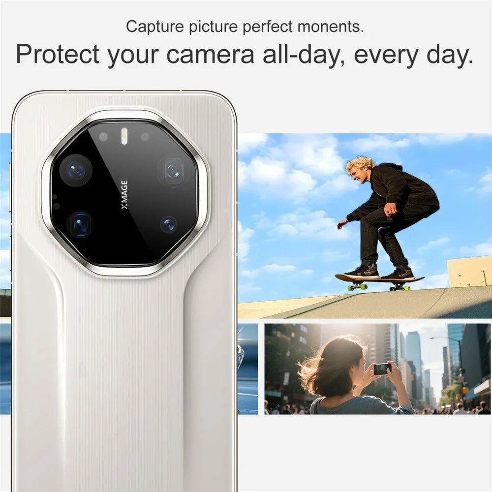 IMAK For Huawei Mate 80 RS Ultimate Camera Lens Protector Tempered Glass HD Clear Full Cover Lens Film (Black Version) - 5