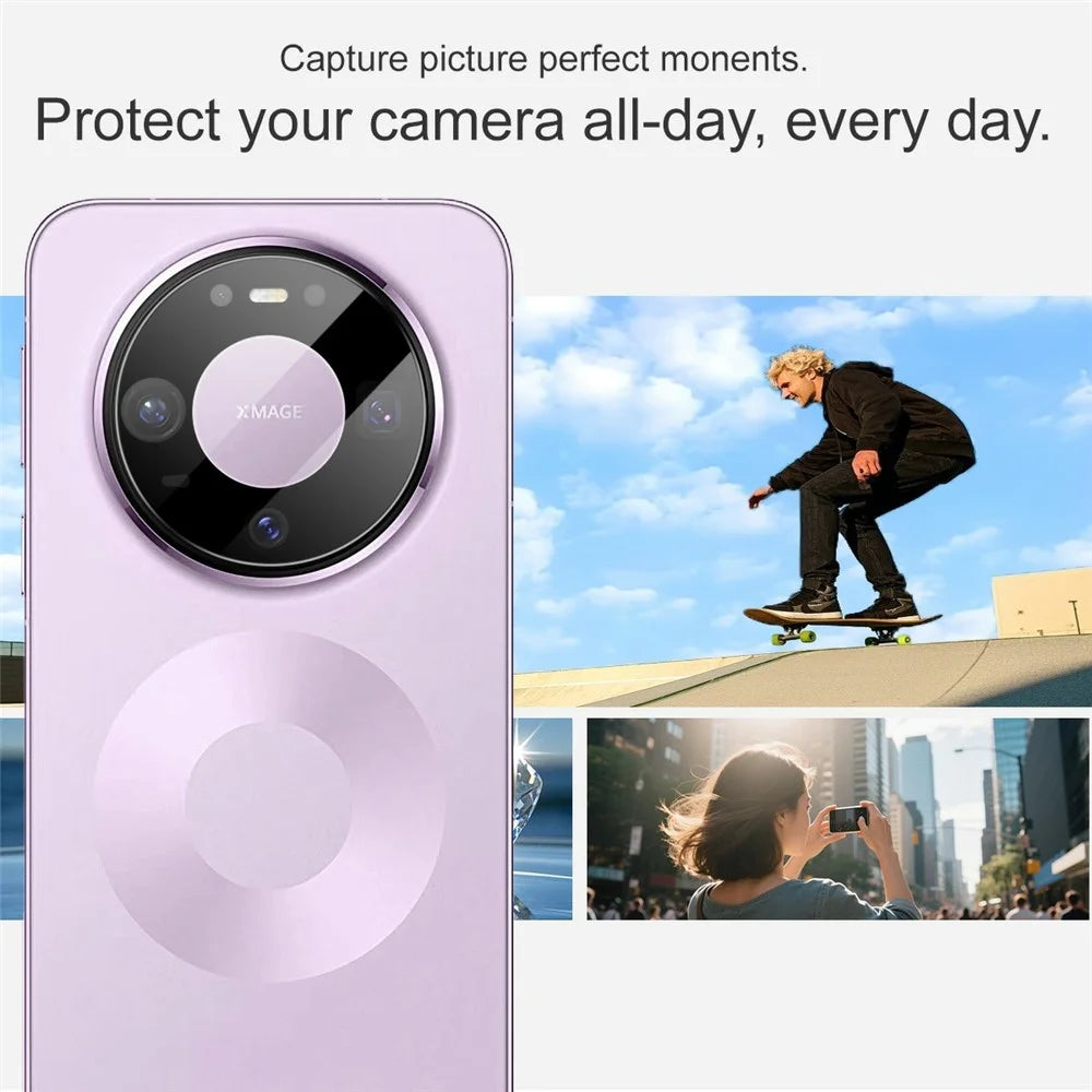 IMAK For Huawei Mate 80 / Mate 80 Pro Tempered Glass Full Cover Camera Lens Protector with Self Positioning Frame (Black Version) - 6