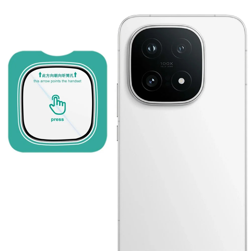 IMAK For vivo iQOO 15 5G Camera Lens Protector Tempered Glass Full Cover Lens Film with Self Positioning Frame - 1