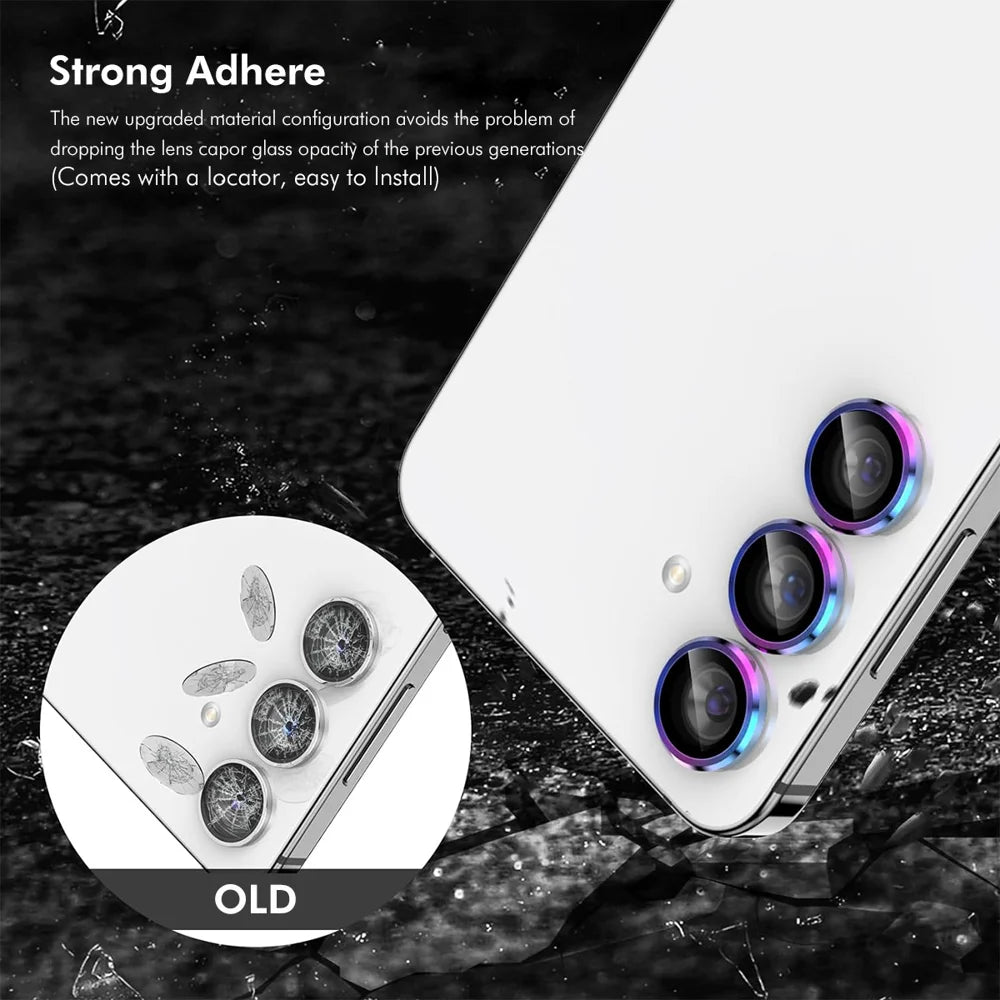 ENKAY HAT PRINCE For Samsung Galaxy A57 5G / A37 5G Camera Lens Protector  Metal Ring Lens Film - Black - 4