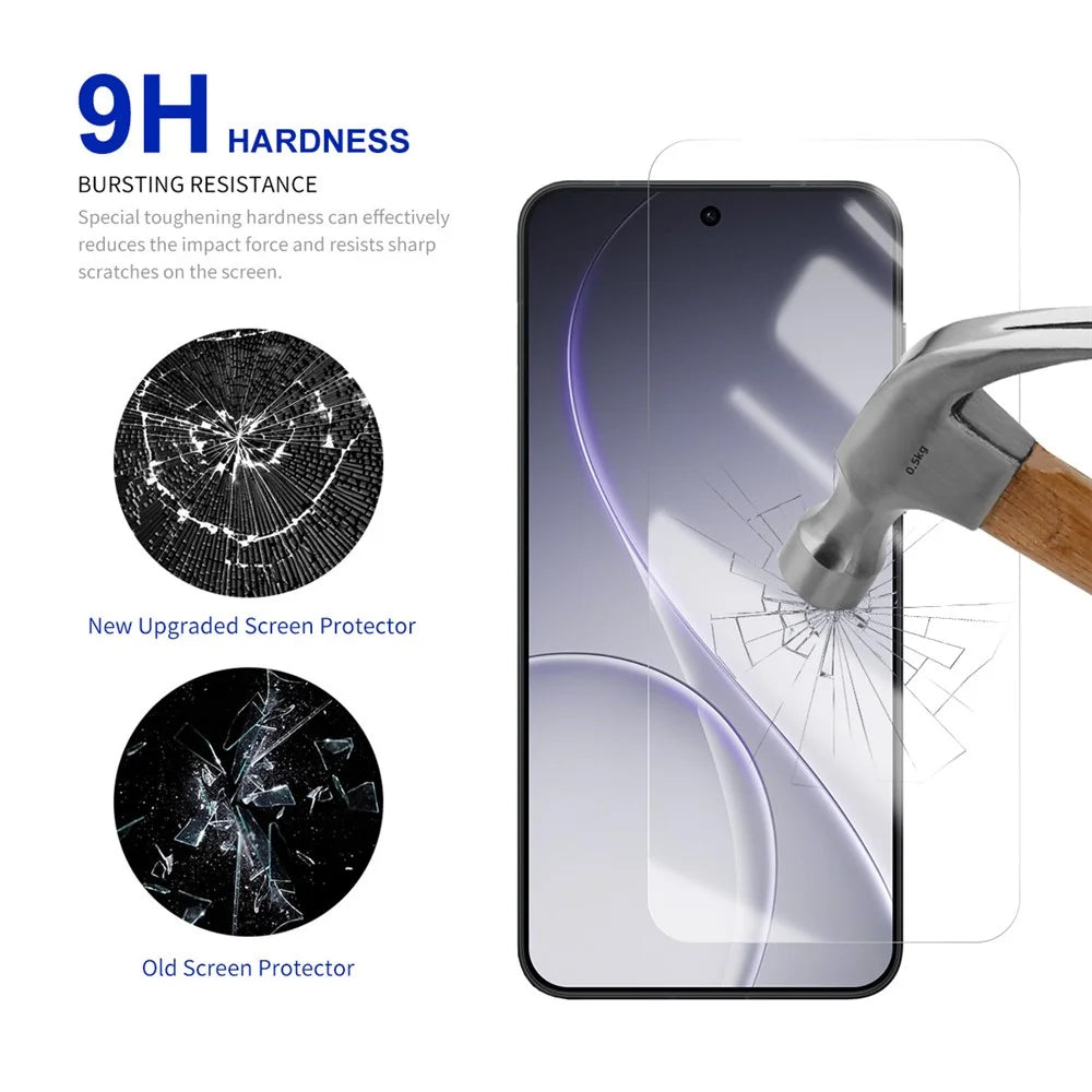 RURIHAI 10Pcs For Oppo Reno15 5G (Global) Screen Protector 0.26mm 2.5D Full Glue High Aluminium Silicon Glass Film (NOT Complete Covering) - 3
