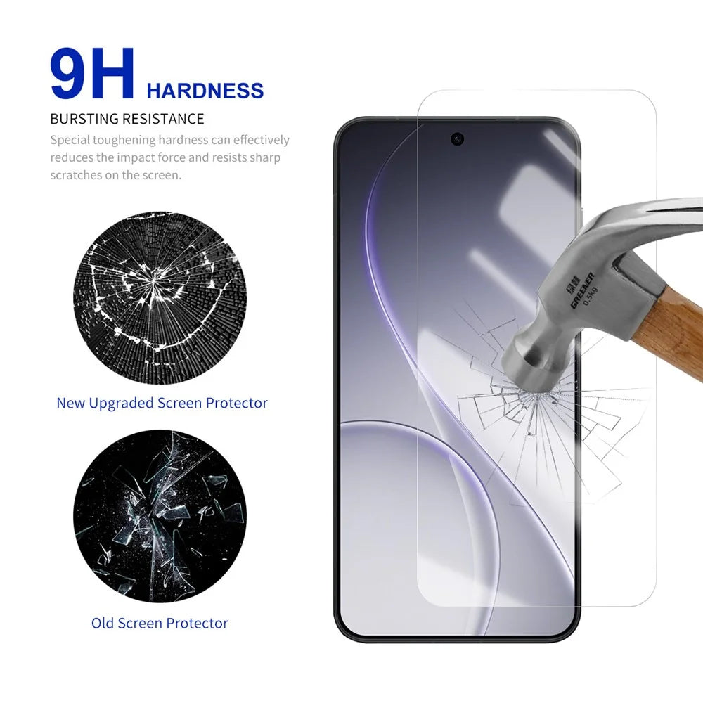 RURIHAI 10Pcs For Oppo Reno15 Pro 5G (Global) / Reno15 5G (China) Screen Protector 0.26mm 2.5D Full Glue High Aluminium Silicon Glass Film (NOT Complete Covering) - 3