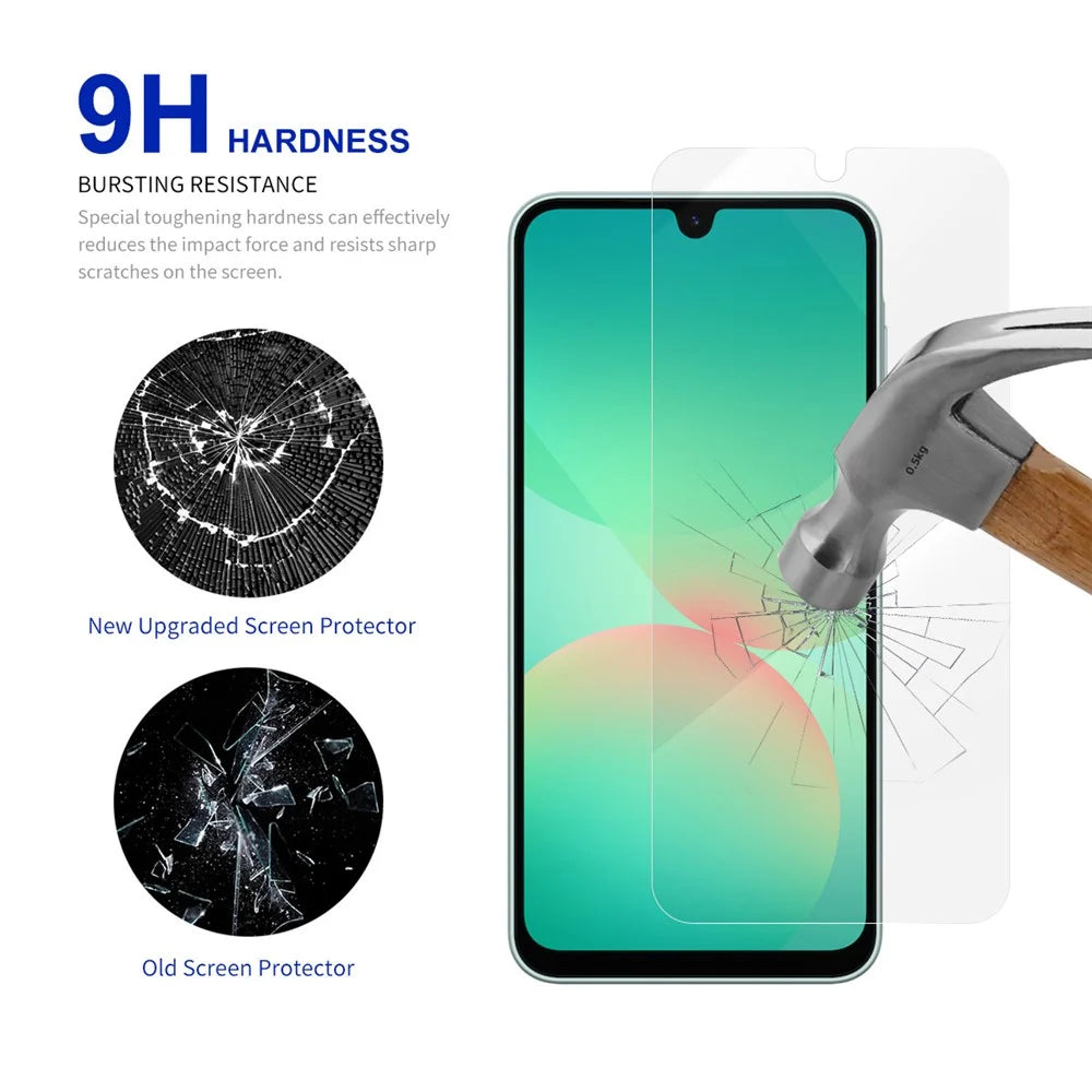RURIHAI For Samsung Galaxy A27 5G Screen Protector 0.26mm 2.5D Full Glue High Aluminium Silicon Glass Film (NOT Complete Covering) - 3