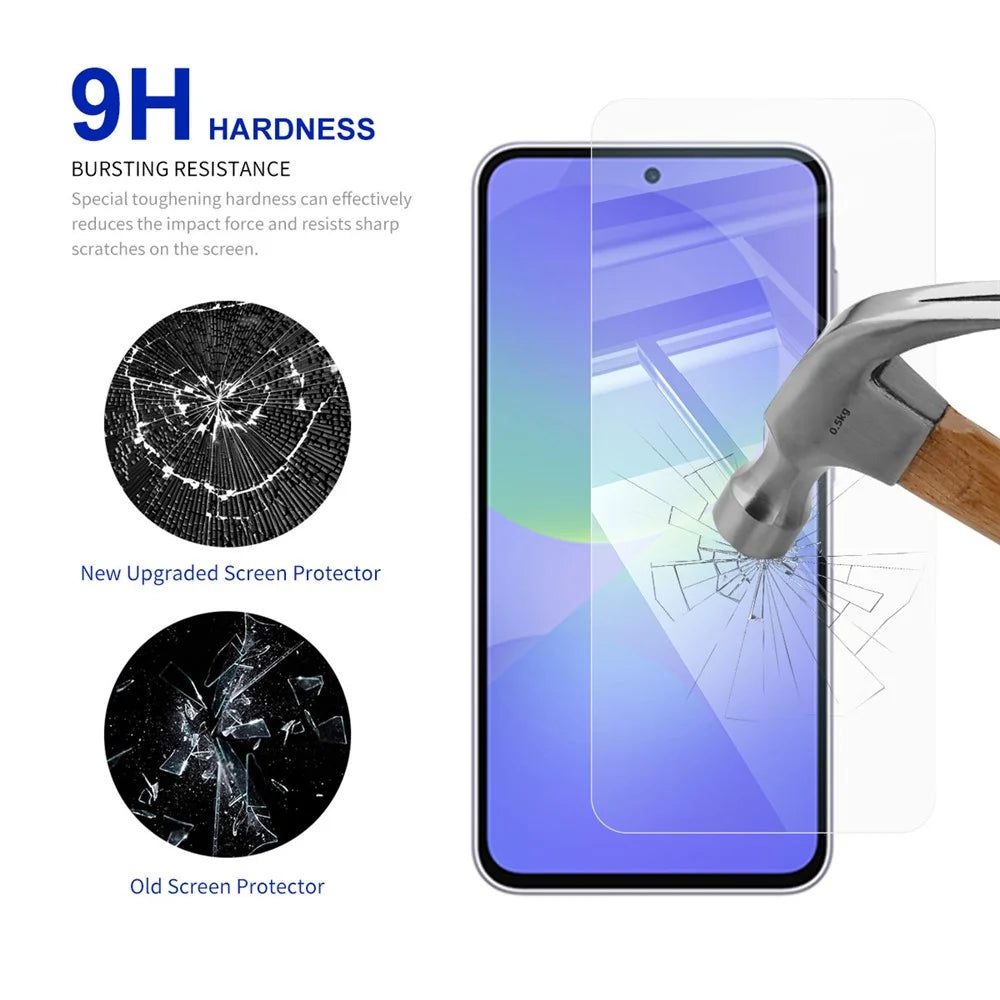 RURIHAI 10Pcs For Samsung Galaxy A37 5G / A57 5G Screen Protector 0.26mm 2.5D Full Glue High Aluminium Silicon Glass Film (NOT Complete Covering) - 3