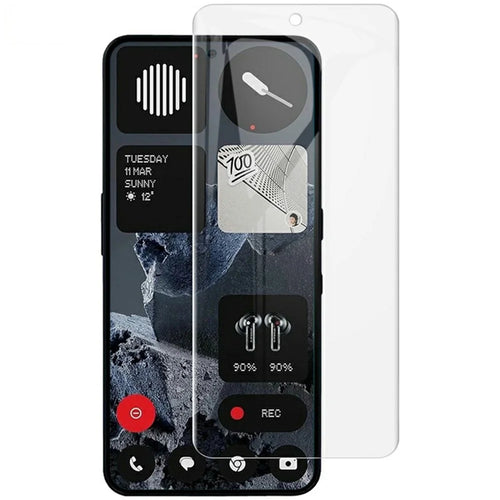 IMAK Hydrogel Film 4th For Nothing Phone (3a) Lite 5G Full Screen Protector Ultra Clear Full Glue Soft TPU Film (Fingerprint Unlock) - Transparent - 1