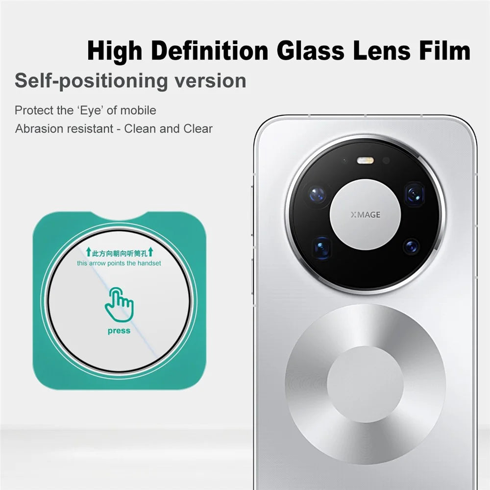 IMAK For Huawei Mate 80 Pro Max Camera Lens Protector Tempered Glass Full Cover Lens Film with Self Positioning Frame - 5