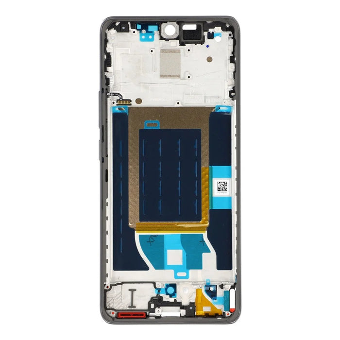 For Realme 14 Pro 5G Middle Plate Frame Repair Part (A-Side) (without Logo) - Black - 2