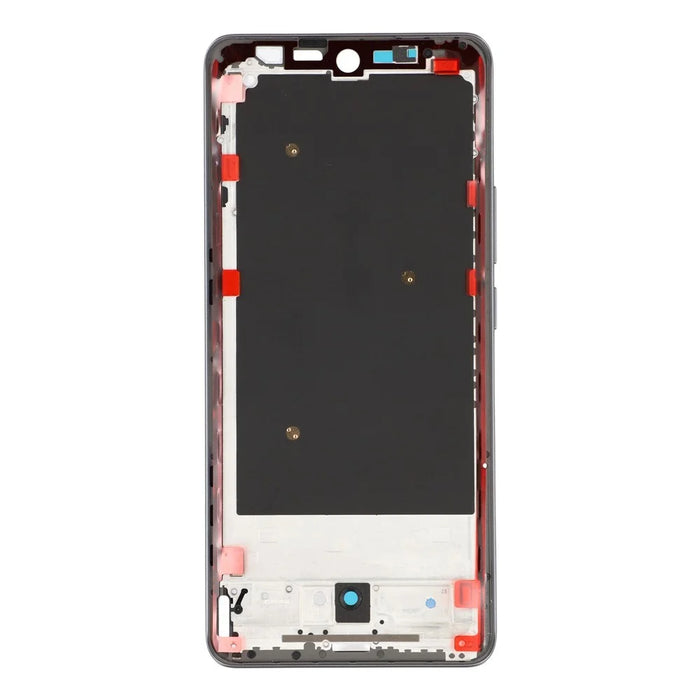 For Realme 14 Pro 5G Middle Plate Frame Repair Part (A-Side) (without Logo) - Black - 3