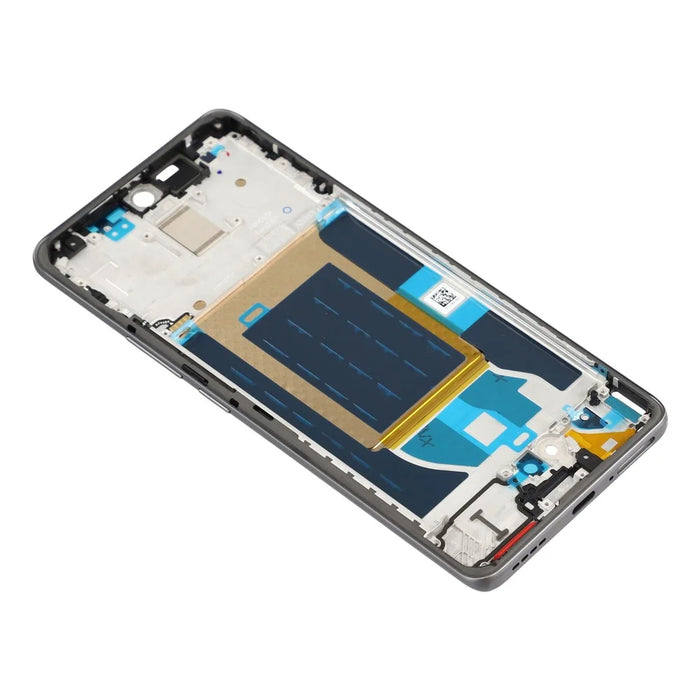 For Realme 14 Pro 5G Middle Plate Frame Repair Part (A-Side) (without Logo) - Black - 4