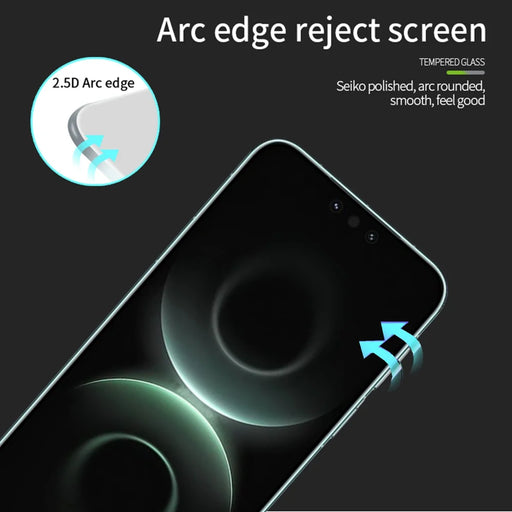 MOFI For Huawei Mate 80 RS Ultimate / Huawei Mate 80 Pro Max Screen Protector  9H Full Glue Full Coverage High Aluminum-Silicon Glass Film - Black - 2