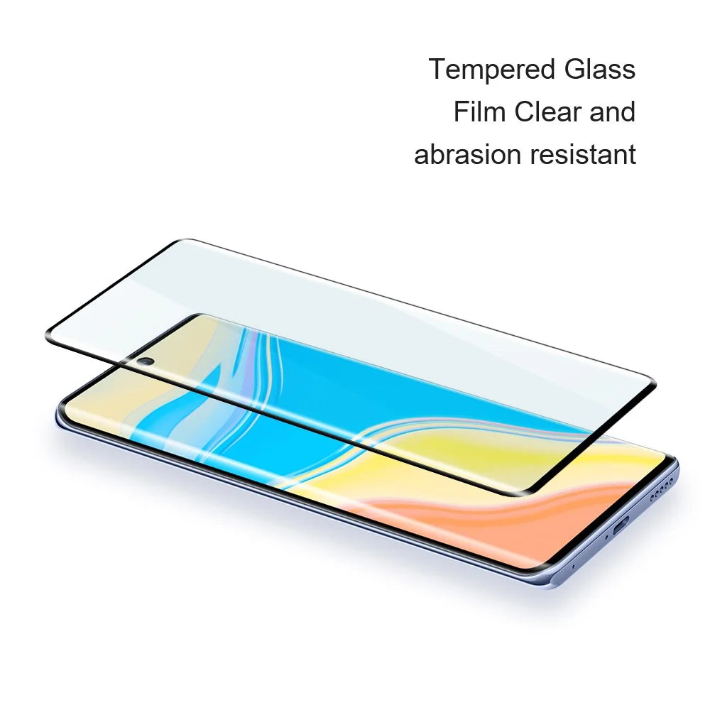 AMORUS For Honor Magic8 Pro 5G  Full Screen Protector 3D Curved Full Glue Tempered Glass Film - 4
