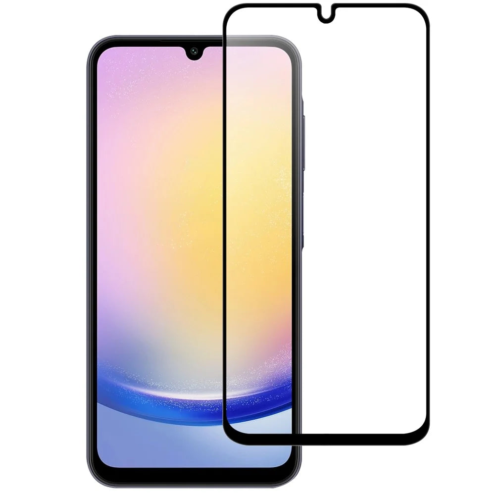 For Samsung Galaxy A37 5G AGC Tempered Glass with Black Edge Full Glue Full Coverage Screen Protector - 1