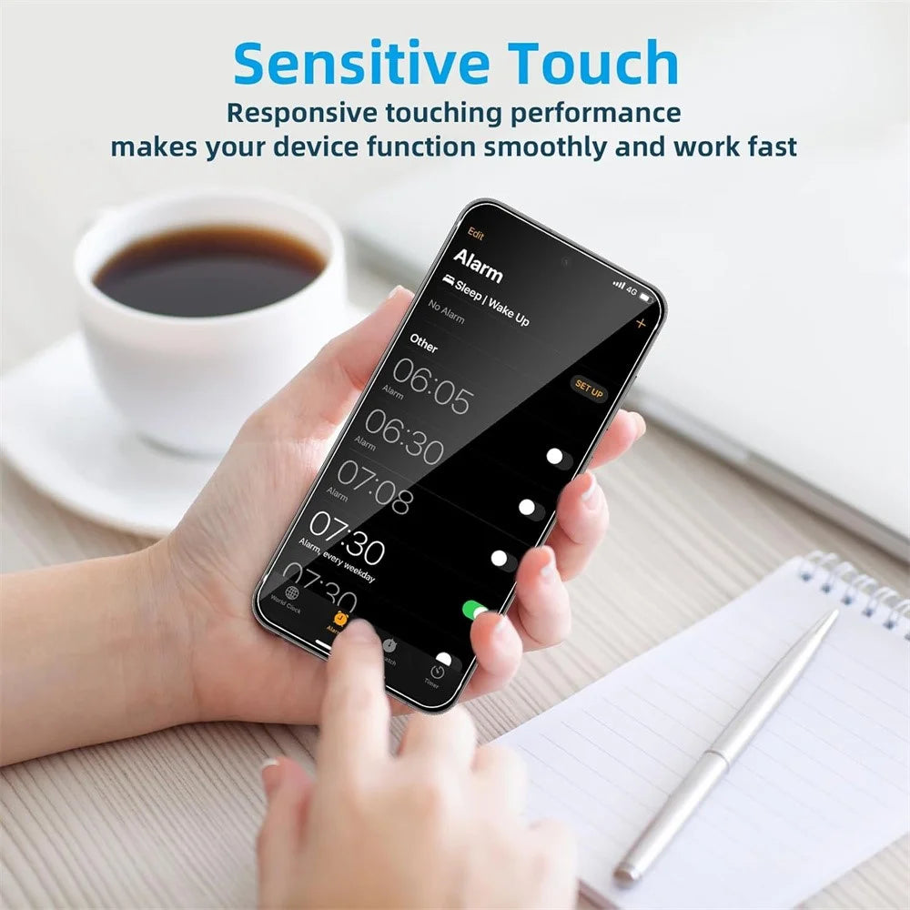 2Pcs For Samsung Galaxy A57 5G Screen Protector 2.5D Arc Edge High Clarity Tempered Glass Film with Camera Lens Film - 5