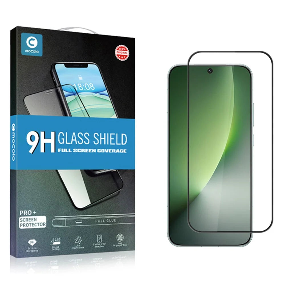 MOCOLO For Honor Magic8 5G Full Screen Protector Anti-Shatter Silk Printing Full Glue Tempered Glass Film - Black - 6