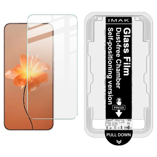 IMAK H Series For Meizu 22 Tempered Glass Screen Protector Easy Installation Film with Auto Dust-Remove Tool - Transparent Kit (NOT Complete Covering) (Fingerprint Unlock) - 1