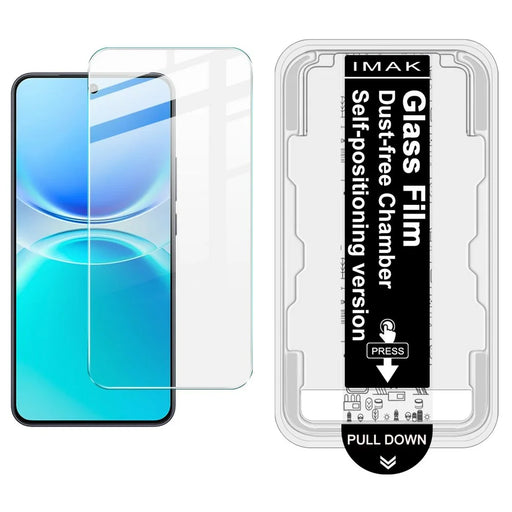 IMAK H Series For vivo Y500 Pro 5G Tempered Glass Screen Protector Easy Installation Film with Auto Dust-Remove Tool - Transparent Kit (NOT Complete Covering) (Fingerprint Unlock) - 1