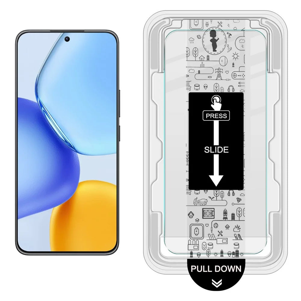 IMAK H Series For Honor X60 GT 5G Tempered Glass Screen Protector Easy Installation Film with Auto Dust-Remove Tool - Transparent Kit (NOT Complete Covering) (Fingerprint Unlock) - 2
