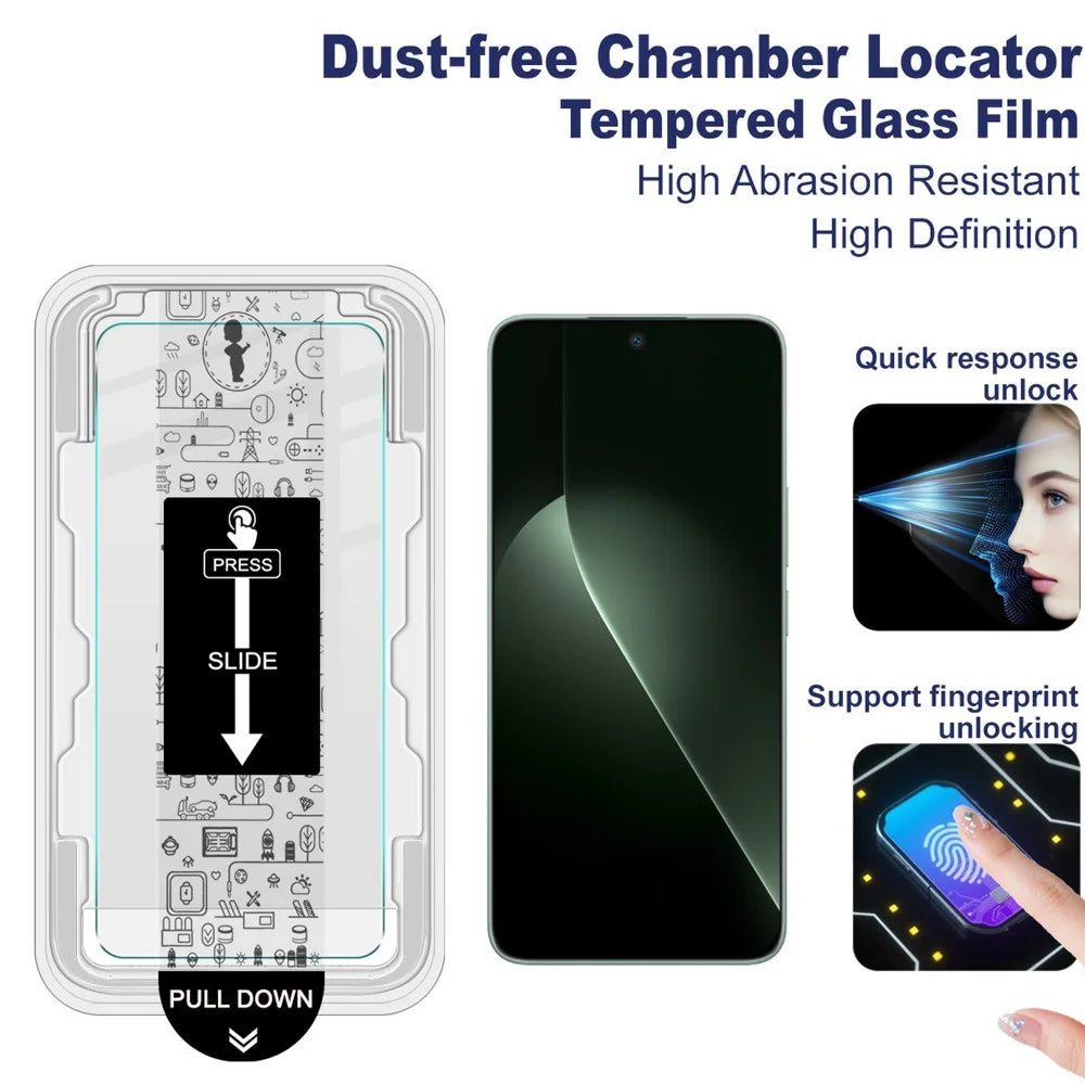 IMAK H Series For Honor GT Tempered Glass Screen Protector Easy Installation Film with Auto Dust-Remove Tool - Transparent Kit (NOT Complete Covering) (Fingerprint Unlock) - 3
