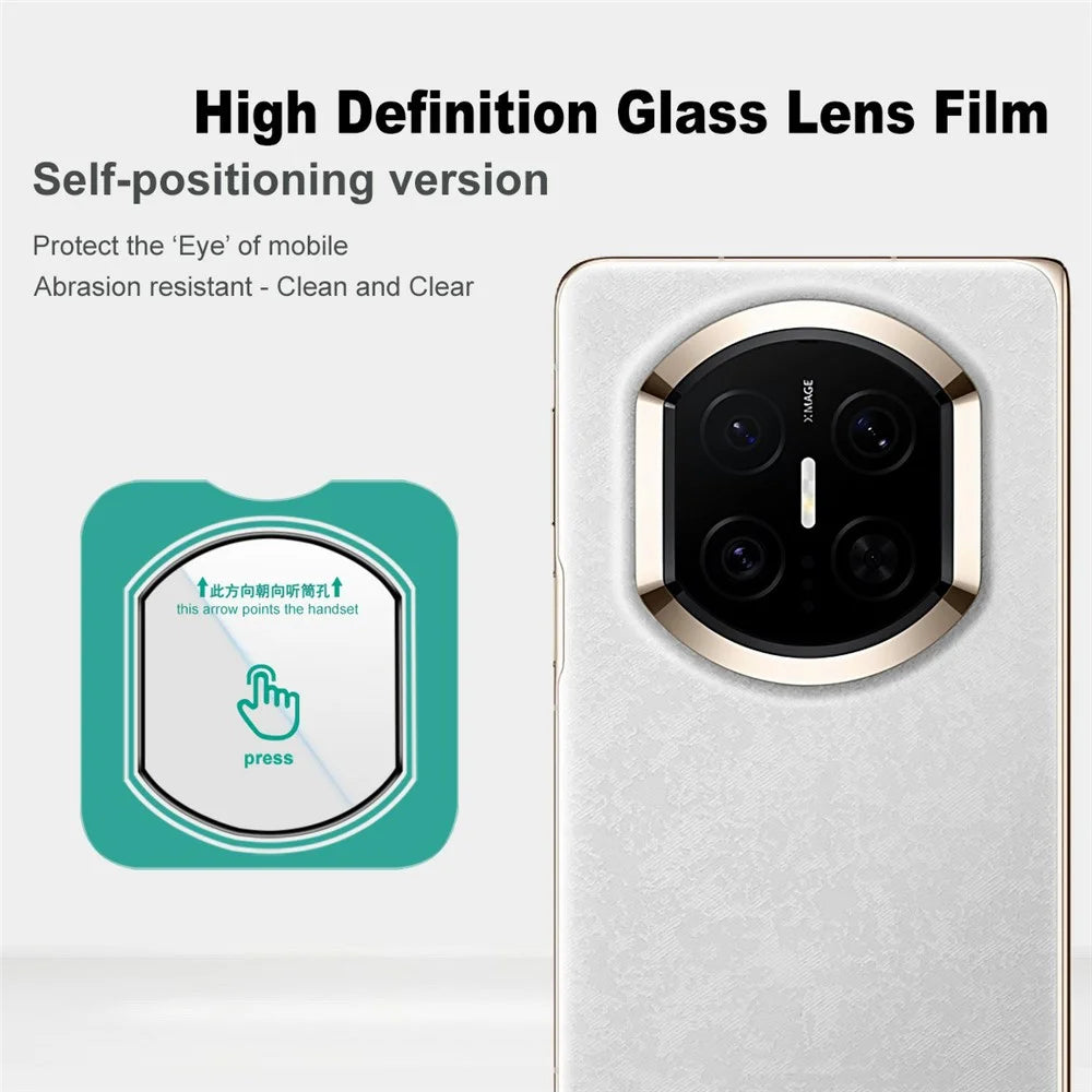 IMAK For Huawei Mate X7 Camera Lens Protector Tempered Glass Full Cover Lens Film with Self Positioning Frame - 3
