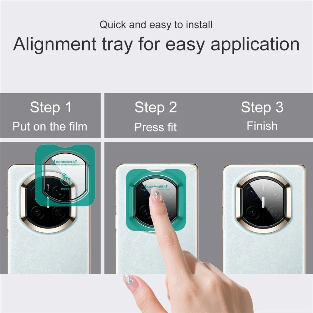 IMAK For Huawei Mate X7 Camera Lens Protector Tempered Glass Full Cover Lens Film with Self Positioning Frame - 5